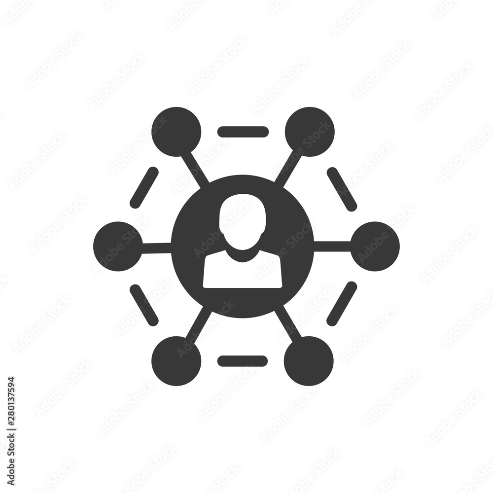 Social media connection icon Social media connection icon