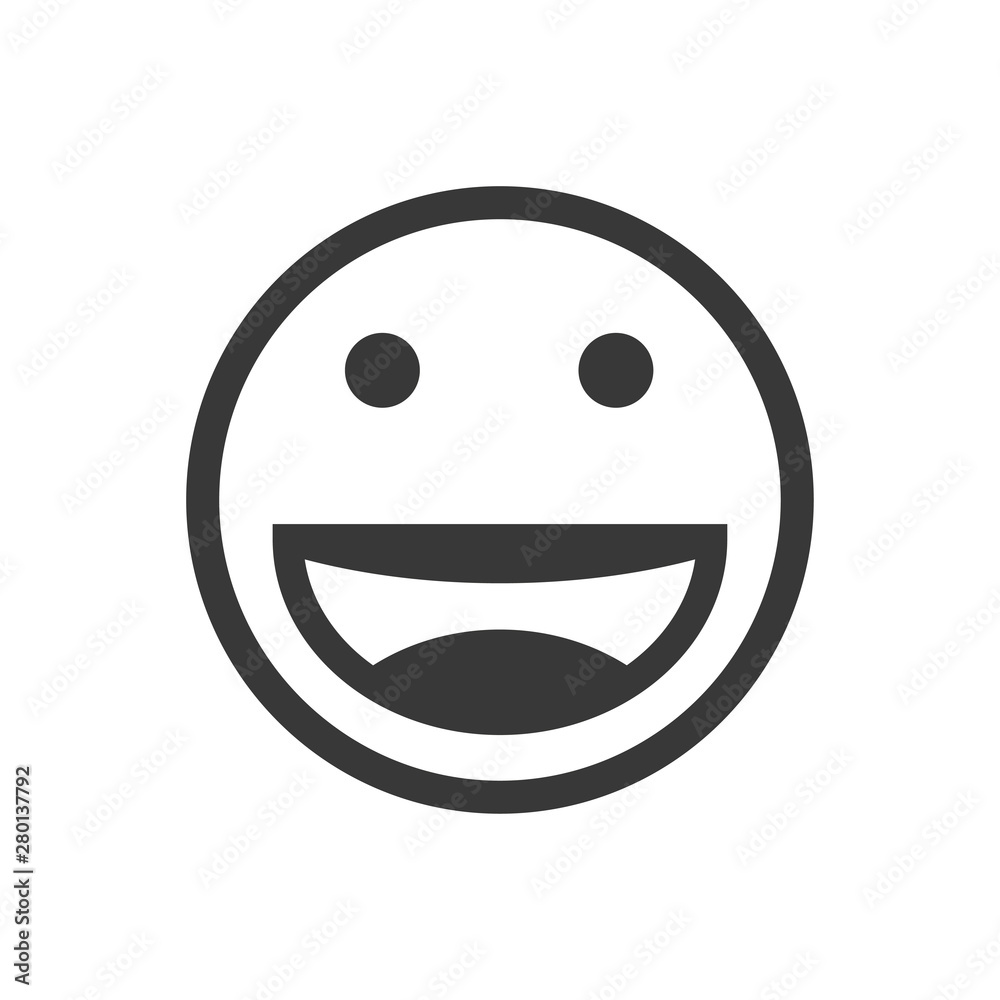 Fototapeta premium Smile emoticon icon