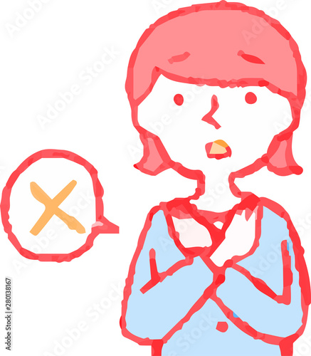 Pop Illustration of a woman face and pose set 4