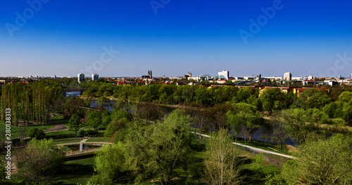 Magdeburg Panoramablick vom Jahrtausendturm