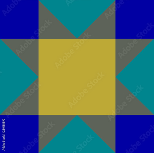 The pattern of squares for finishing fabrics, printing on clothing, paper and handbags. A block for creating blankets, clothes, bags, flooring design for a room, mosaic, paving tiles
