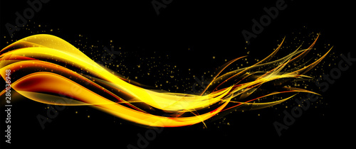 Abstract Colored Wave Card Set Background. Vector Illustration