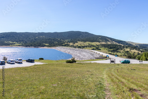 Landscape with Belmeken Dam, Rila mountain, Bulgaria