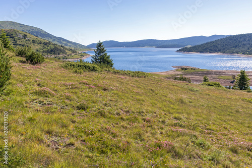 Landscape with Belmeken Dam, Rila mountain, Bulgaria