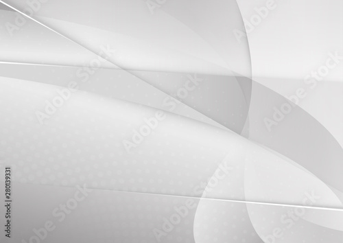 Abstract white and gray color technology modern background design vector Illustration
