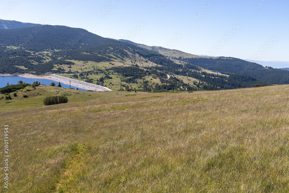 Landscape with Belmeken Dam, Rila mountain, Bulgaria