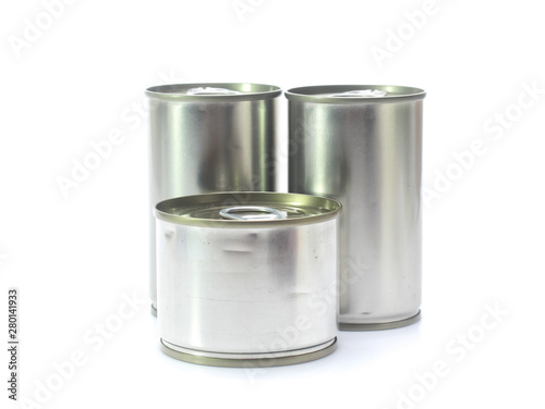 aluminum can isolated on white background