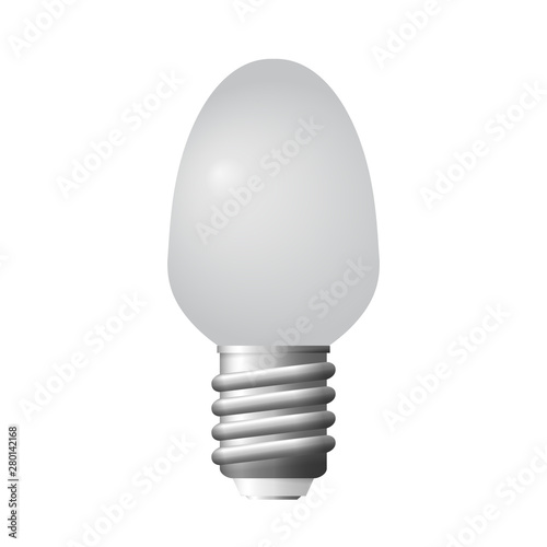 Glowing fluorescent lightbulb.