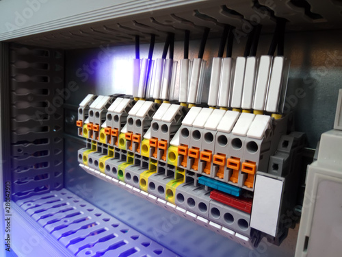 group of terminal connections, automation board. toning