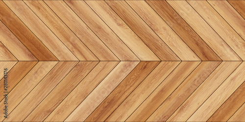 Seamless wood parquet texture horizontal chevron light brown
