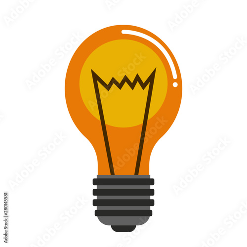 Light bulb - flat design