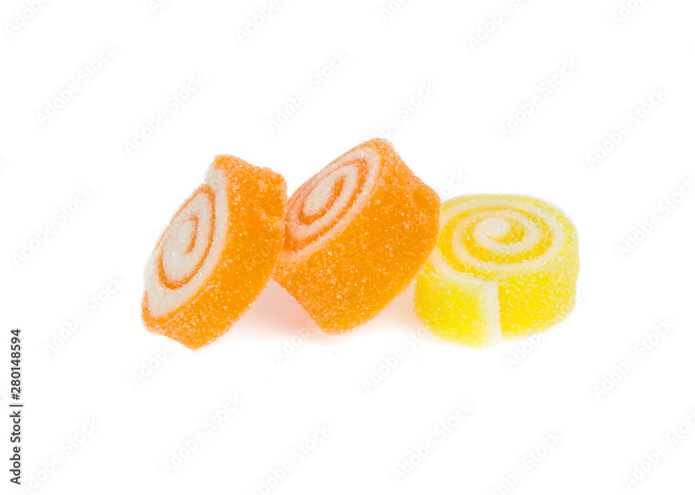 Colorful candy isolated on the white background Colorful candy isolated on the white background