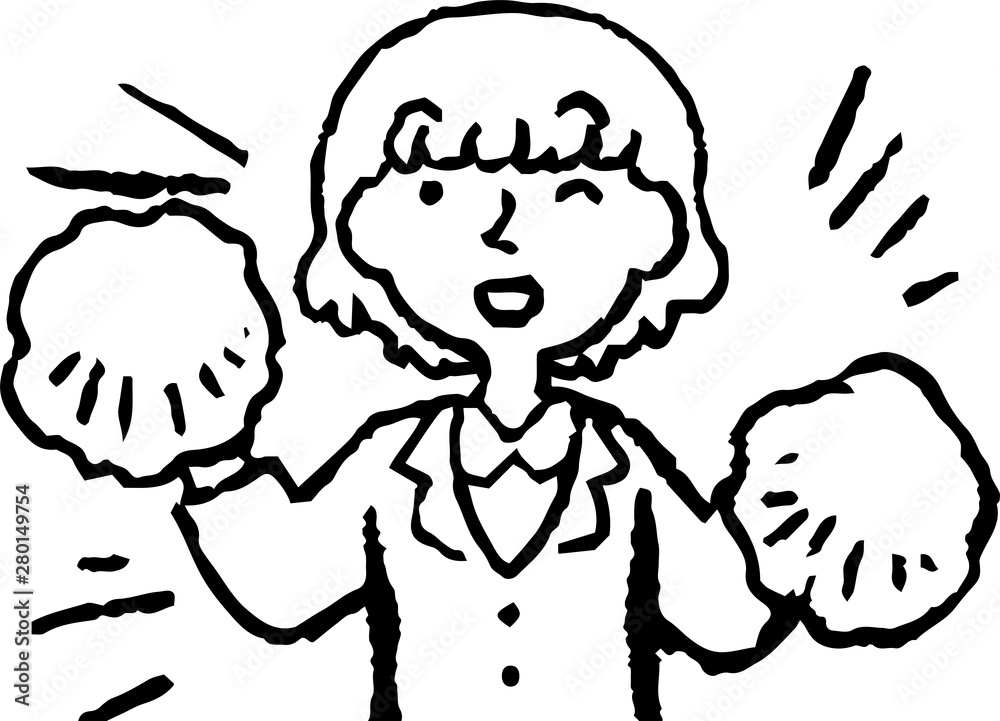Monochrome Illustration of a woman face and pose set 6 Monochrome Illustration of a woman face and pose set 6