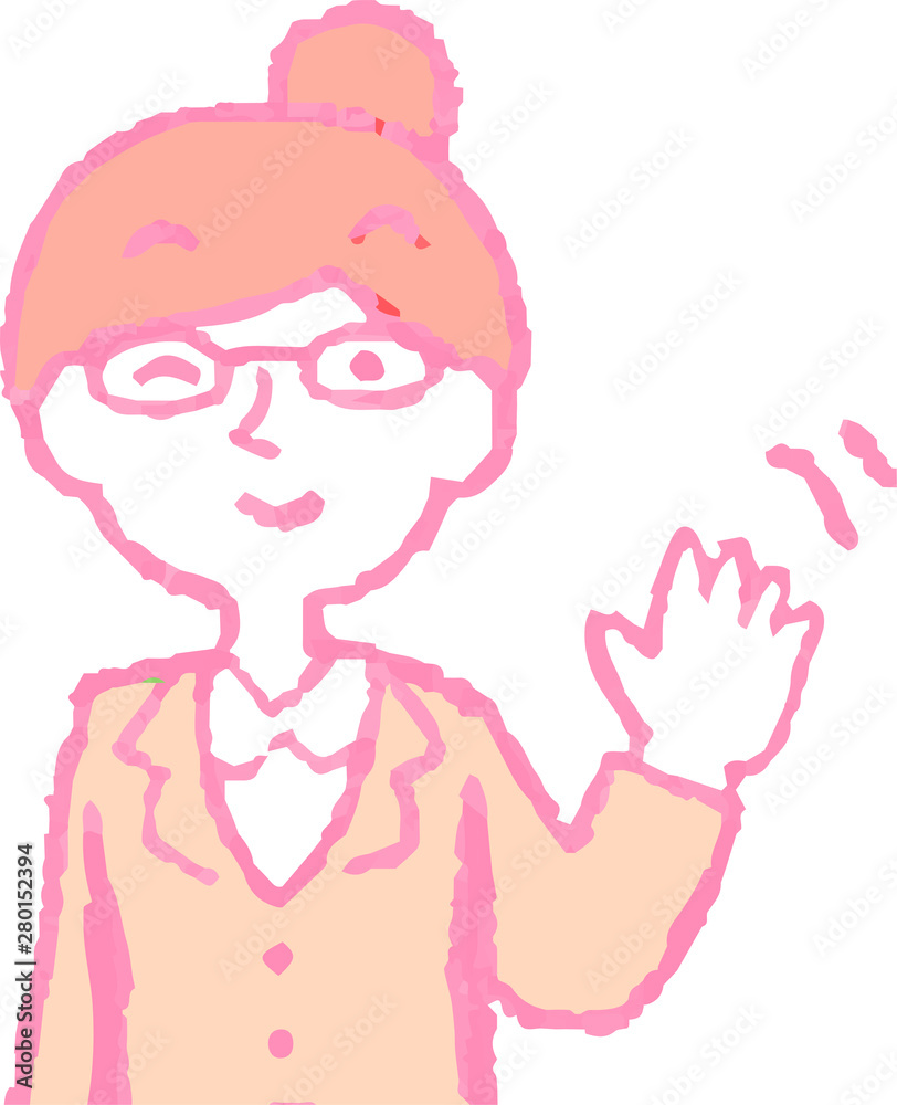 Pop Illustration of a woman face and pose Pop Illustration of a woman face and pose