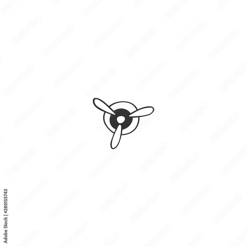 Hand drawn isolated vector icon. Aircraft, sky sports logo element. Hand drawn isolated vector icon. Aircraft, sky sports logo element.