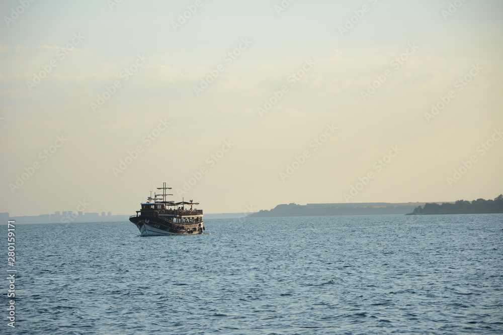 cruise ship in the sea cruise ship in the sea