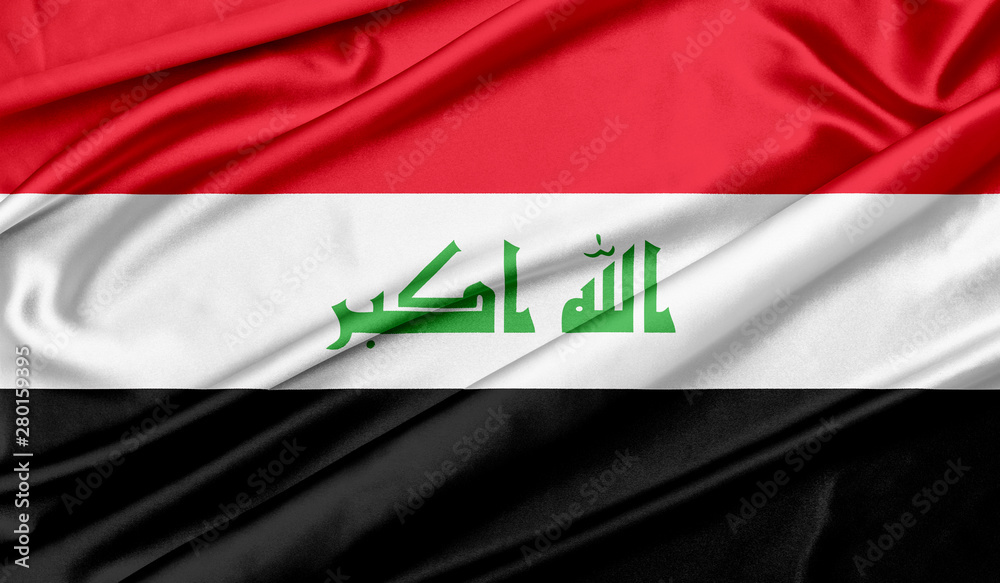 Naklejka premium Iraq flag