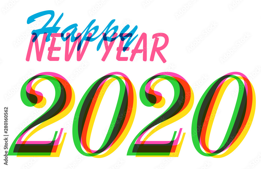 Welcome 2020 illustration vector greeting Welcome 2020 illustration vector greeting