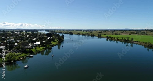 Local agricultural town Grafton on shores of Clarence river in the middle of rural agricultural industry, Australia. photo