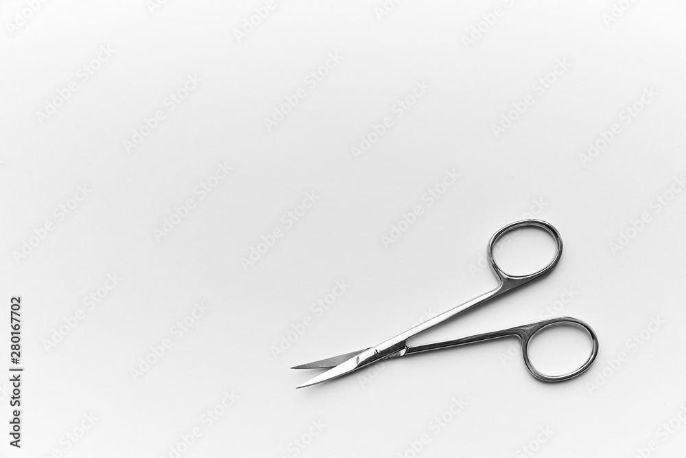 scissors and nail file. manicure. personal care.