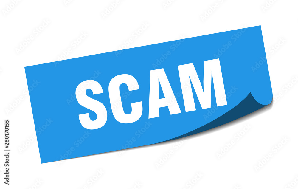 scam sticker. scam square isolated sign. scam scam sticker. scam square isolated sign. scam