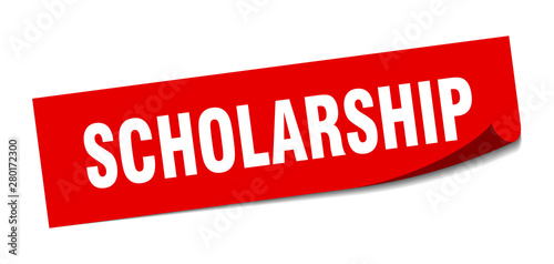 scholarship sticker. scholarship square isolated sign. scholarship