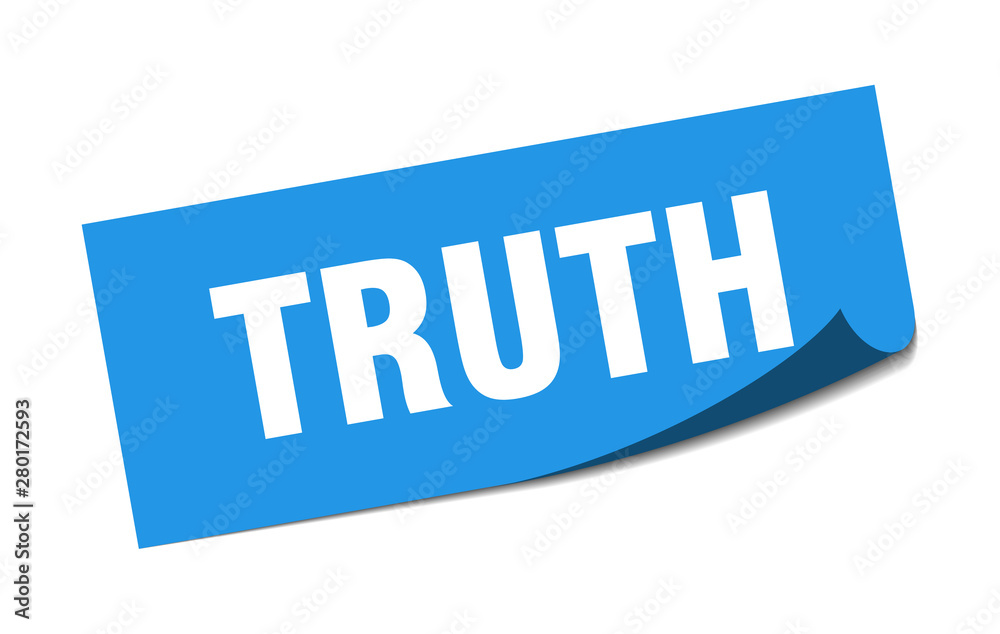 truth sticker. truth square isolated sign. truth truth sticker. truth square isolated sign. truth