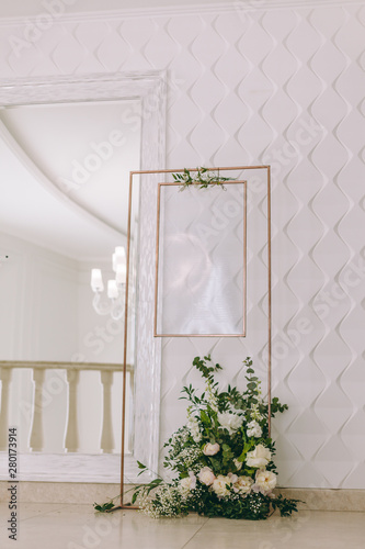 Canvas-taulu List, plan, chart of the seating area of guests at the tables at restaurant