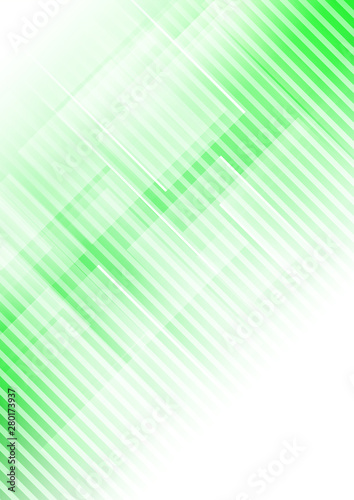 Abstract geometric shape on green background