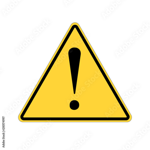 Simple Yellow Warning mark