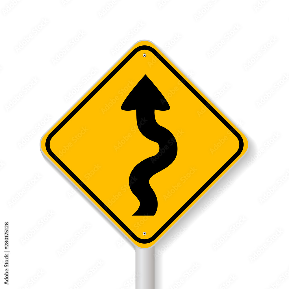 Road Signs isolated on white