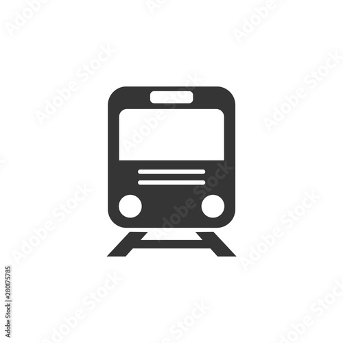 Train icon template color editable. Modern Transportation symbol vector sign isolated on white background. Simple logo vector illustration for graphic and web design.