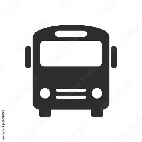 Bus icon template color editable. Modern Transportation symbol vector sign isolated on white background. Simple logo vector illustration for graphic and web design.