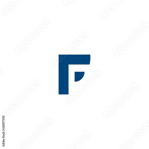 letter F. logo design vector icon template © maretaarining