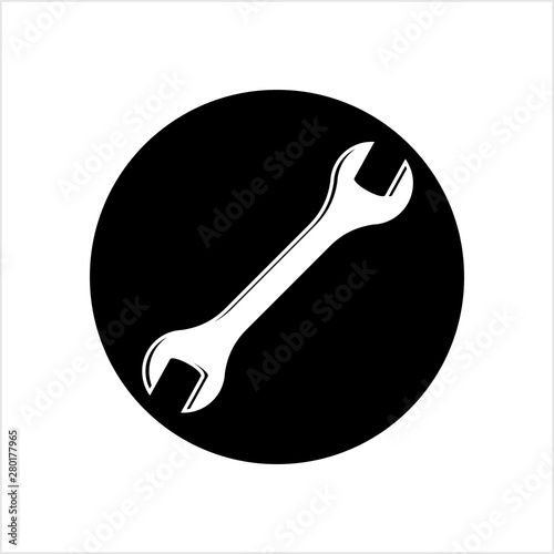Open End Wrench Icon, Spanner