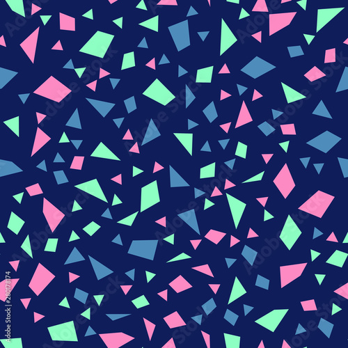 Abstract Modern Pink Blue Geometric Seamless Pattern