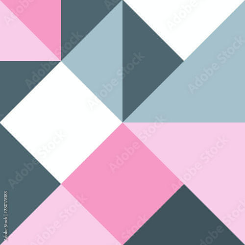 Abstract Modern Pink Gray Geometric Seamless Pattern