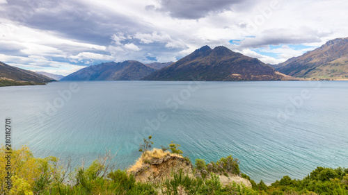 scenery at Lake Te Anau, New Zealand