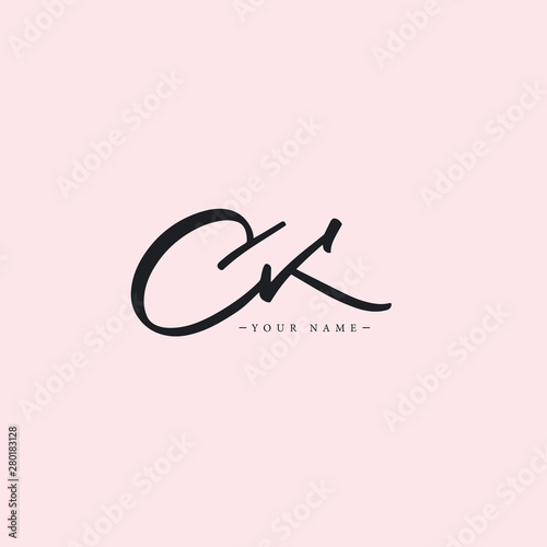 CK initial logo