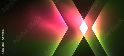 Vintage holographic shiny neon color light  great design for any purposes. Abstract magic motion background. Vintage cinema concept. Technology background.