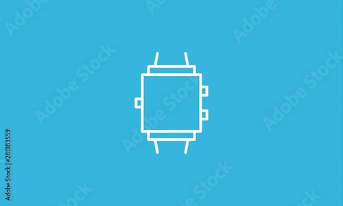 Pulse Tracker Line Icon Animation with Alpha stock video