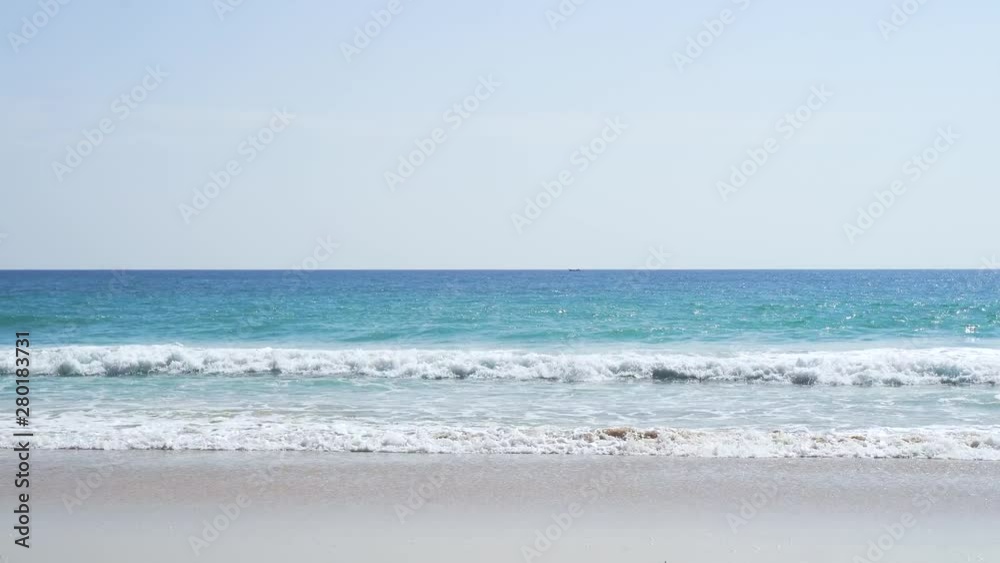 Tropical beach afternoon view, of the plane is down near the airport. tropical white sand beach. Sea waves seamless loop on the beautiful sand beach,Phuket Thailand. Tropical beach afternoon view, of the plane is down near the airport. tropical white sand beach. Sea waves seamless loop on the beautiful sand beach,Phuket Thailand.