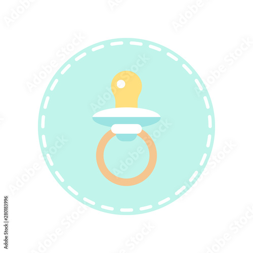 Baby pacifier icon.
