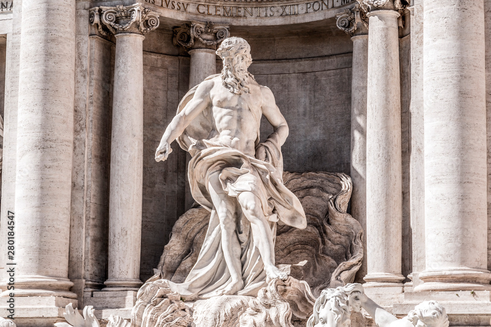 Trevi Fountain or Fontana di Trevi at Piazza Trevi, Rome