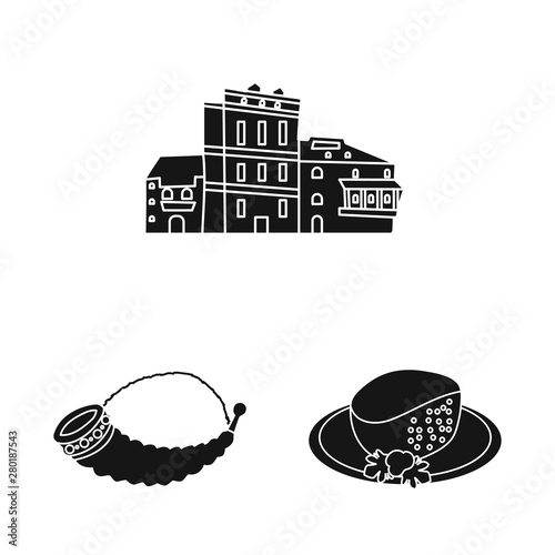 Vector design of heritage and originality icon. Collection of heritage and traditions stock symbol for web.