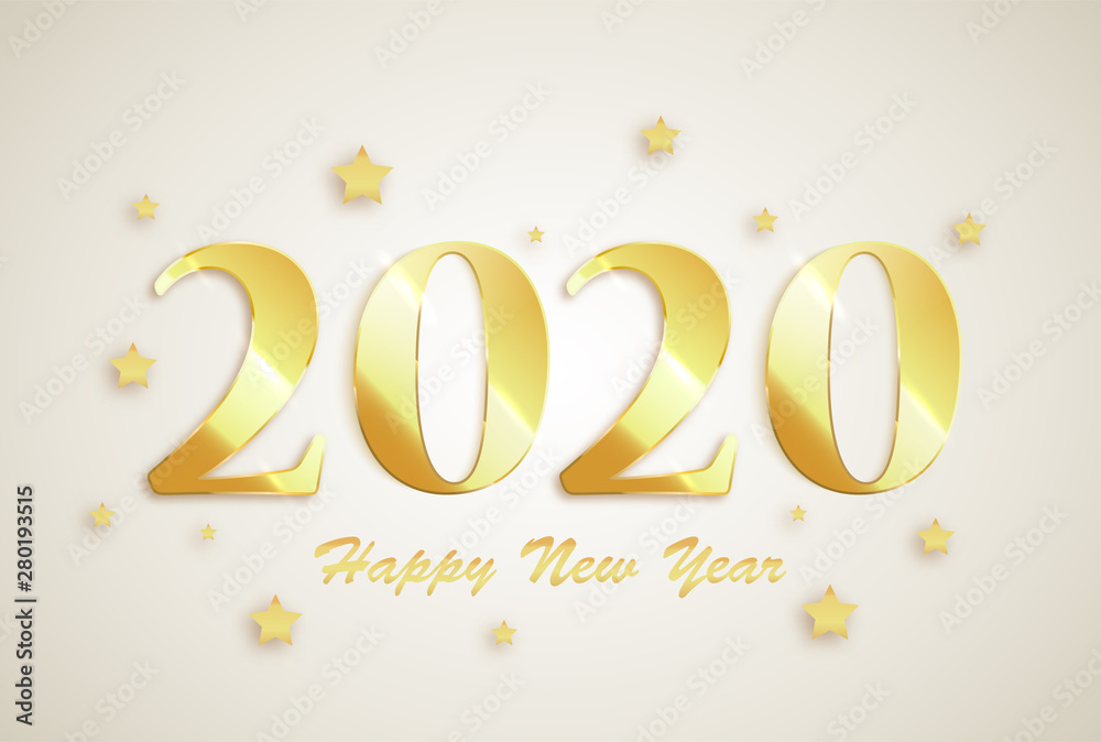 Fototapeta 2020 Happy New Year banner