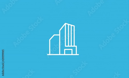 Shopping Line Icon Animation with Alpha stock video