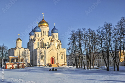 Nikolo-Ugreshsky Monastery in Moscow region on sunny winter day