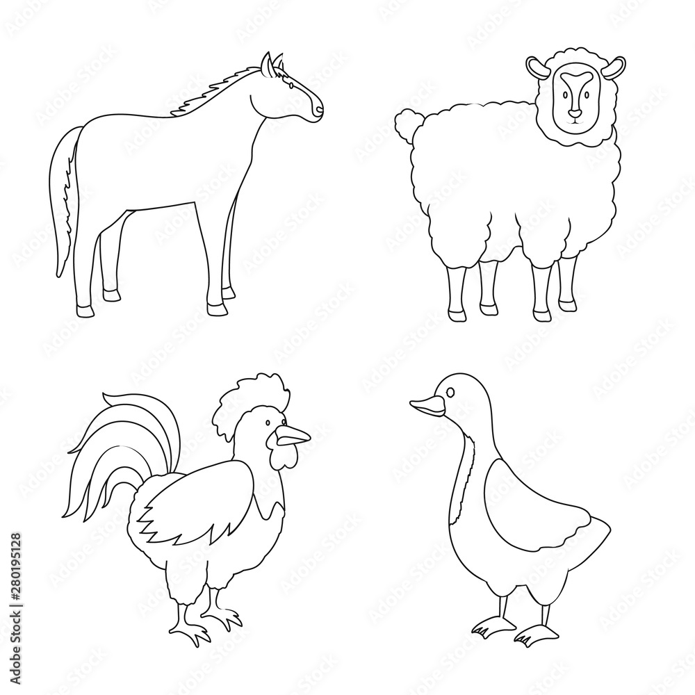 Vector design of homemade and countryside icon. Set of homemade and agriculture vector icon for stock.