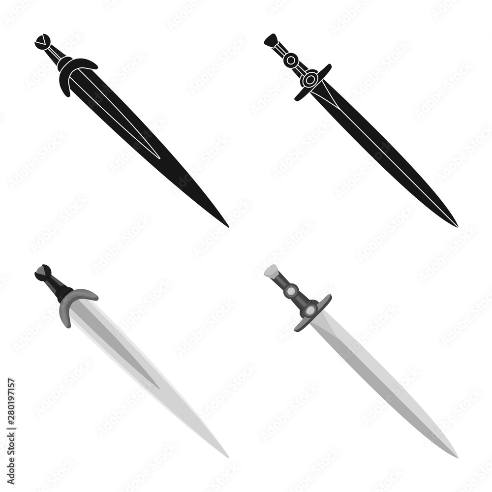 Vector illustration of game and armor icon. Set of game and blade stock vector illustration. Vector illustration of game and armor icon. Set of game and blade stock vector illustration.